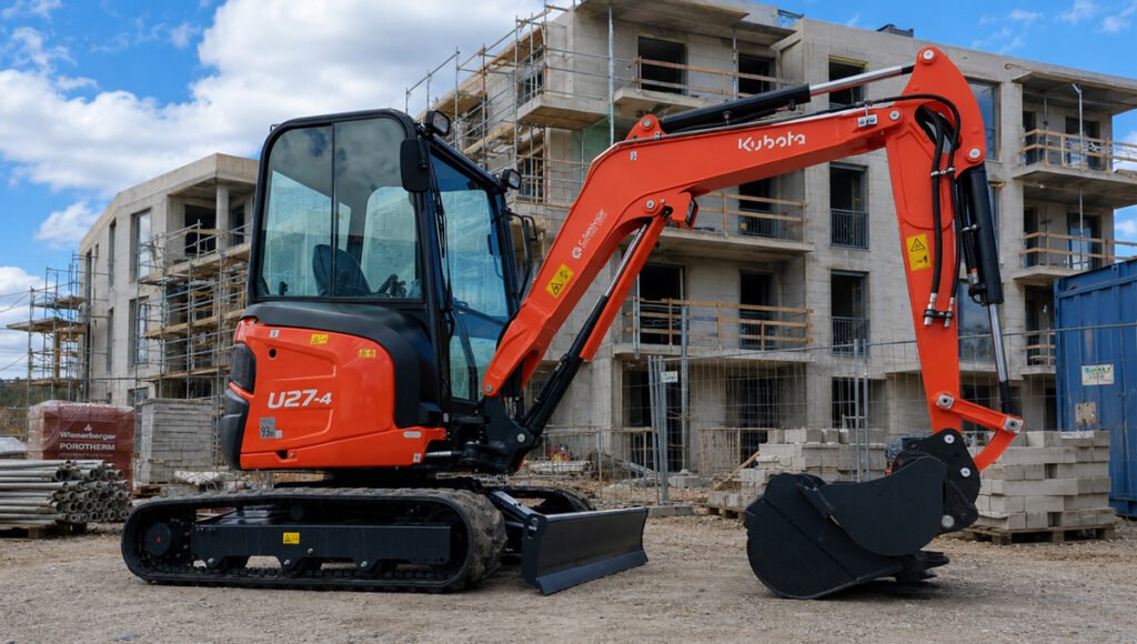 La mini-pelle Kubota U27-4 est un modèle recherché en occasion