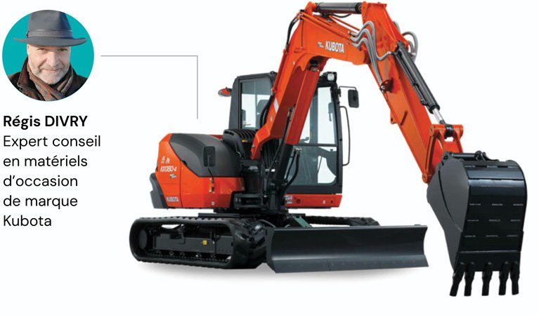 Régis DIVRY, expert conseil spécialisé dans les matériels de chantier et les mini pelles d'occasion de marque Kubota